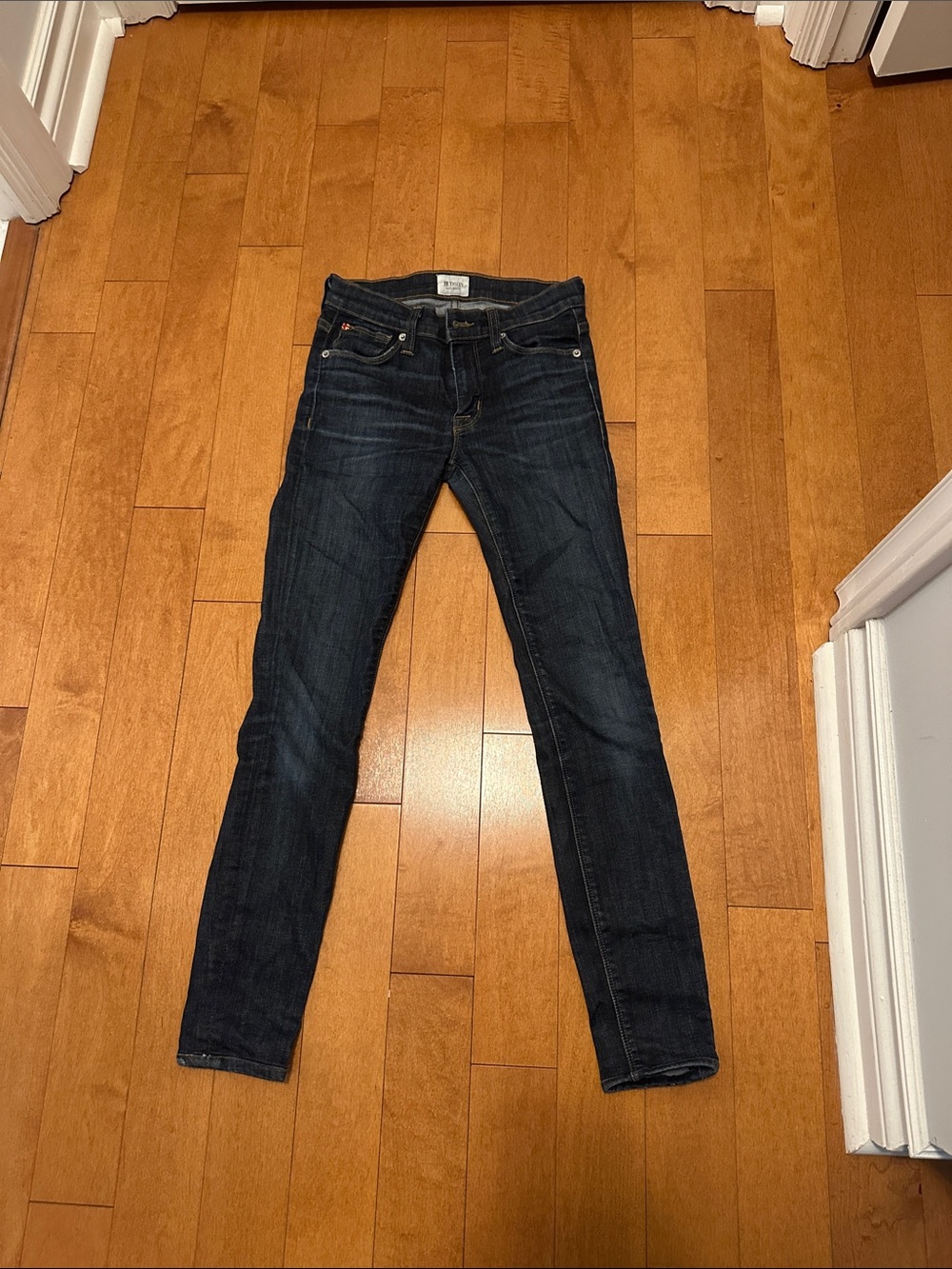 Size 24 Dark Wash Women’s Hudson Skinny Jeans - Navy Blue